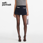 portrait 2025早秋新款 藏蓝色航海系学院风短裙裙裤 self 短裤