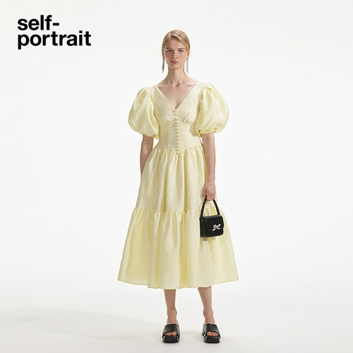 self-portrait提花连衣裙