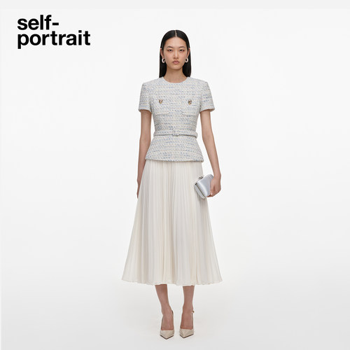 self-portrait假两件连衣裙