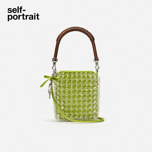 self-portrait串珠手提斜跨包