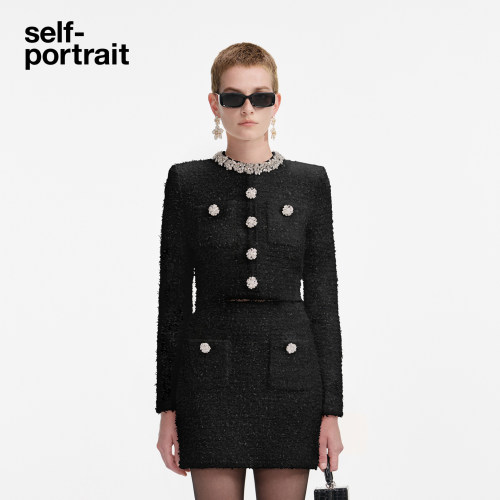 self-portrait小香风针织外套