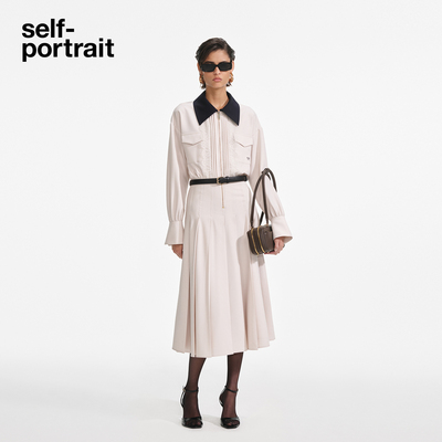 self-portrait衬衫连衣裙