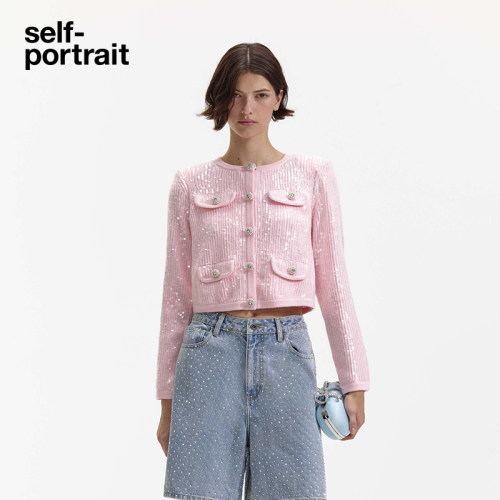 self-portrait小香风套装上衣