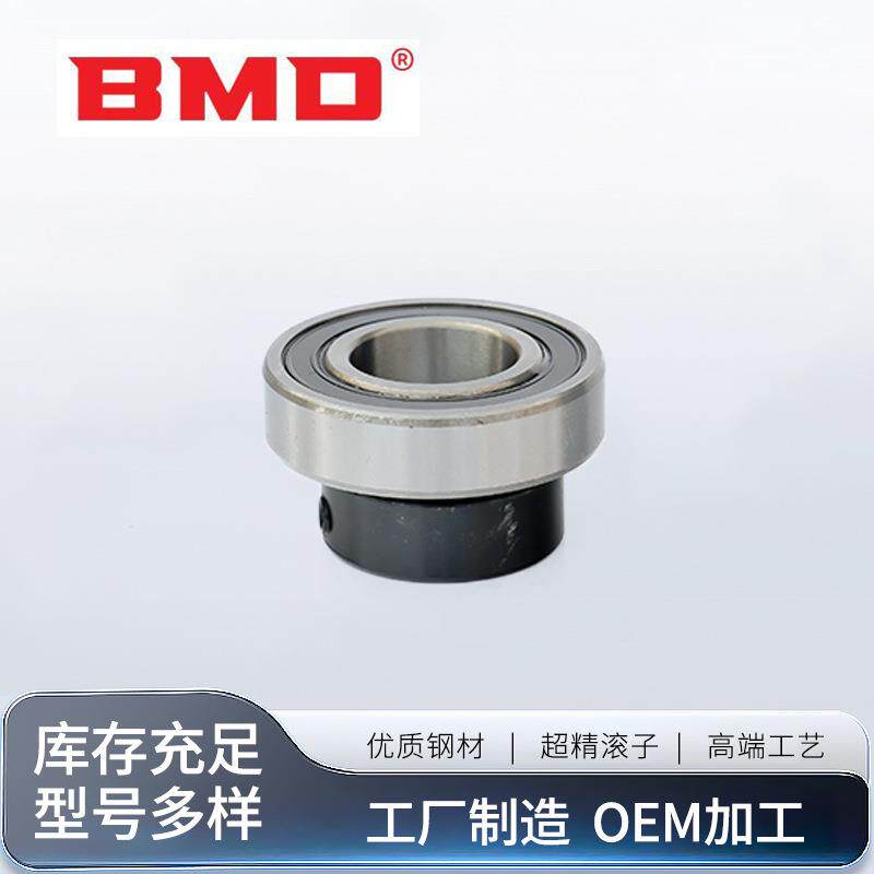外球面轴承带顶丝锁紧式电机风机专用高精度耐磨轴承型号齐全带座