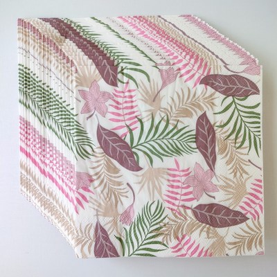 Leaf Paper Napkins Decoupage Floral 蝶骨巴特婚礼印花餐巾纸巾
