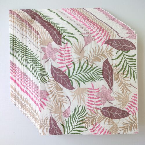 Leaf Paper Napkins Decoupage Floral 蝶骨巴特婚礼印花餐巾纸巾
