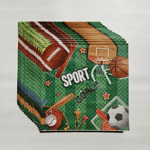 球类运动主题生日派对纸巾Ball Games Sport Paper Napkins Party