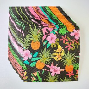 Tropical Decoupage Paper Napkins热带风菠萝蝶骨巴特印花餐巾纸