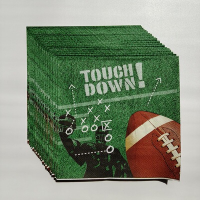 橄榄球运动主题生日派对纸巾 Rugby Sport Paper Napkins Party