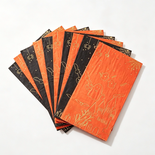 烫金万圣节派对纸巾 Gold Foil HALLOWEEN Party Paper Napkins