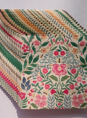 Spring Summer Flower Bee Paper Napkins Decoupage 彩色餐巾纸