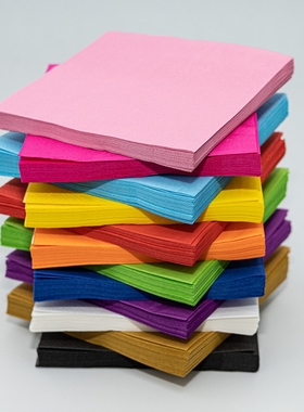 Solid Color Paper Napkins Party 纯色彩色生日婚礼派对餐巾纸巾