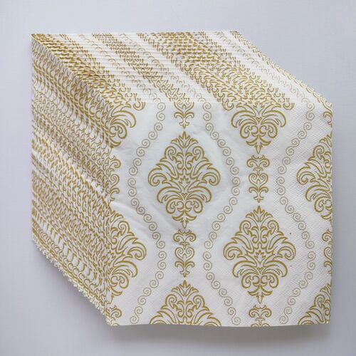 Golden Paper Napkins Party Decor波西米亚风酒店家居派对餐巾纸