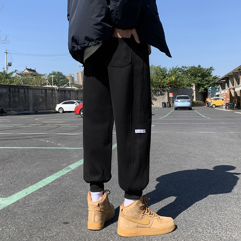 运动裤2025新款休闲长裤黑色