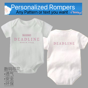 blackpink 2025演唱会粉锤周边棉花娃娃同款衣服婴儿bb亲子装儿童