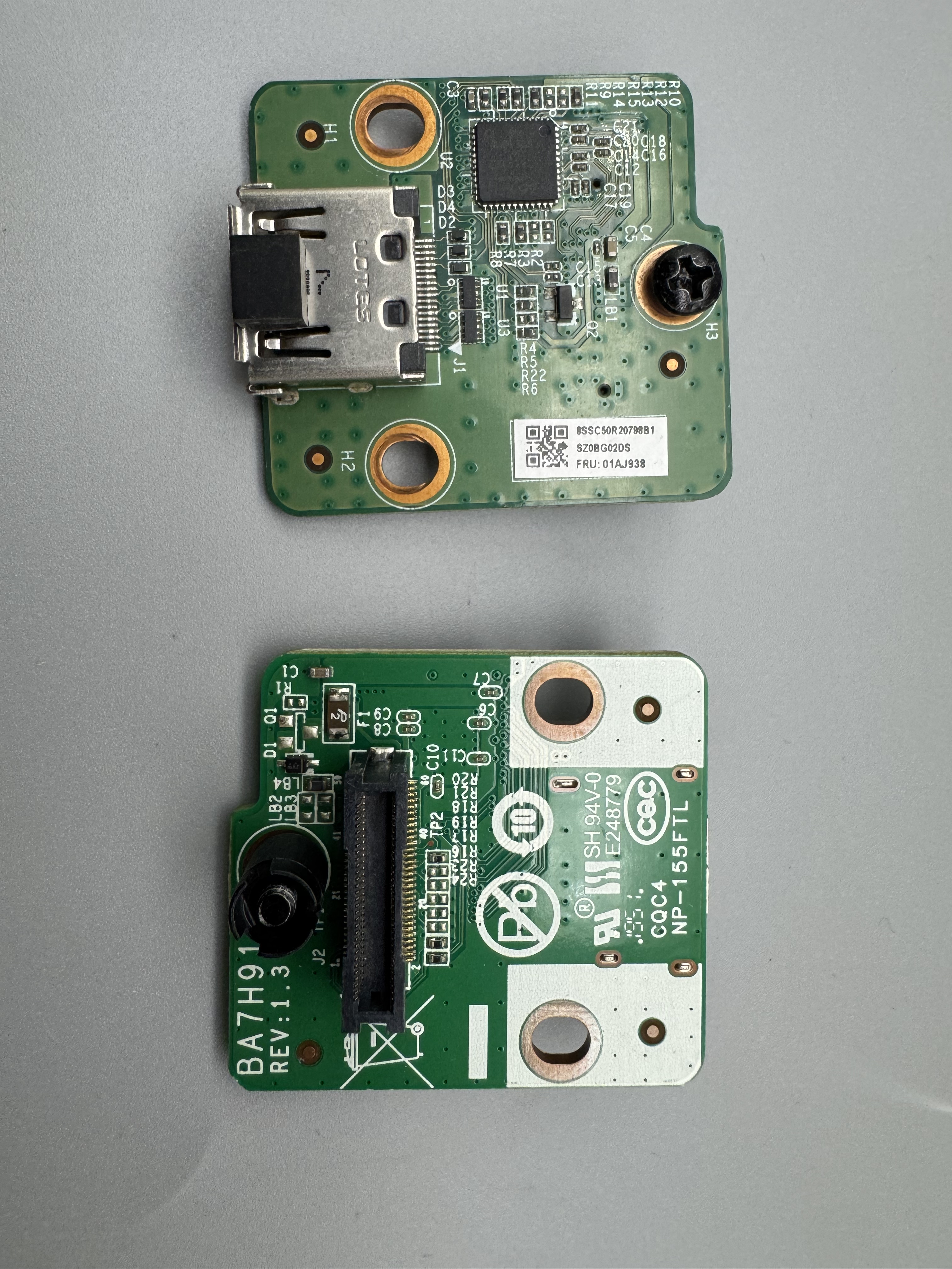 联想小主机 P330 M720q M920q M920x HDMI 接口板 01AJ938 转接口