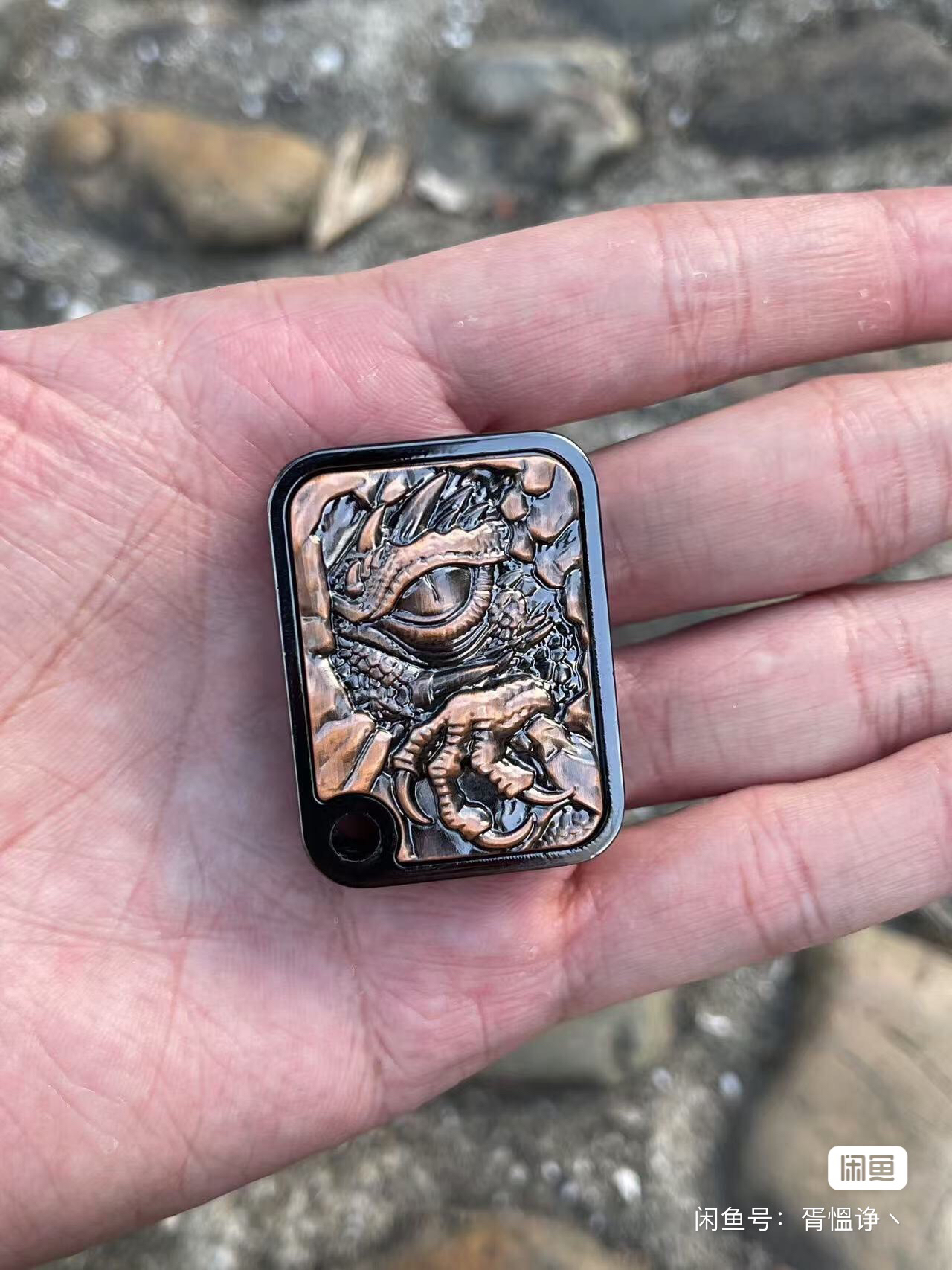 魔龙机械推牌金属EDC轨道式棘轮段落推牌啪啪币指尖陀螺解压玩具
