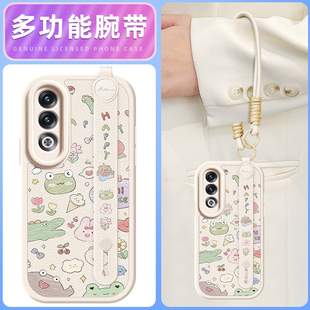 涂鸦动物适用OPPOK12手机壳k11/k11x保护套k10pro新款k10x腕带斜跨挂绳k7女款k12硅胶oppok11可背oppo网红k10