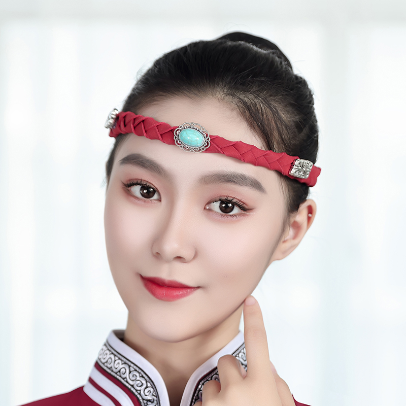 蒙古头饰男女同款蒙古头带蒙古舞蹈演出头饰成人儿童蒙族舞蹈头饰