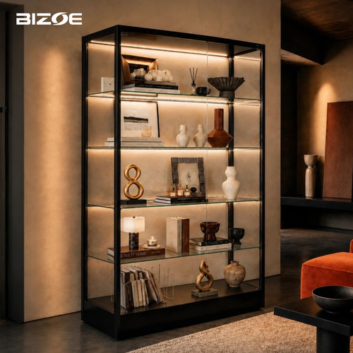 BIZOE玻璃展示柜手办收纳置物架