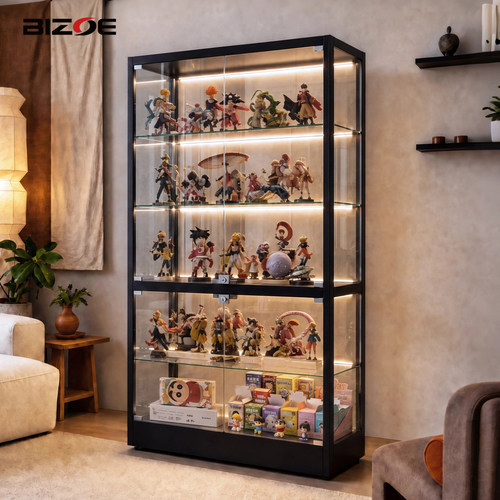 BIZOE玻璃展示柜手办收纳置物架