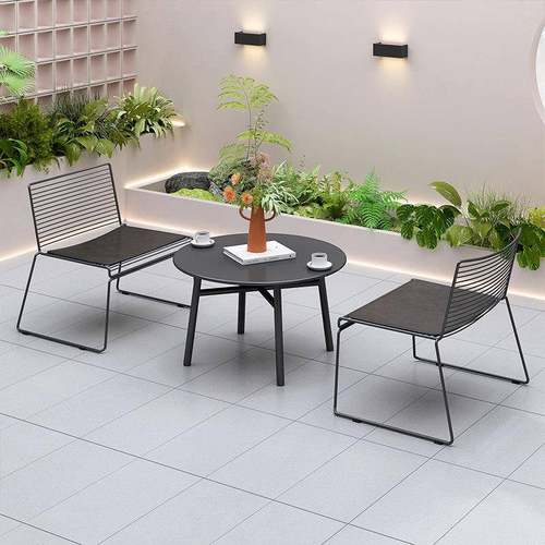 北欧阳台休闲 椅民宿ins网红椅子奶茶店户外桌椅组合服装店咖啡厅