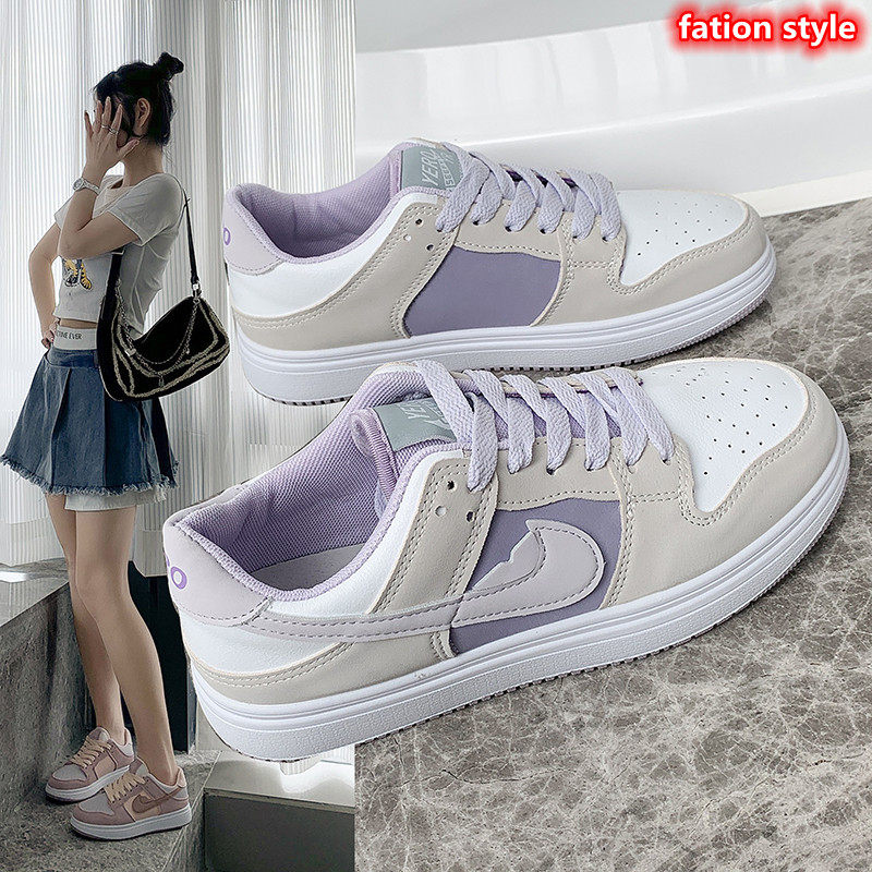 2025新款爆款平底百搭低帮运动板鞋学生软底小白鞋真皮透气女鞋子