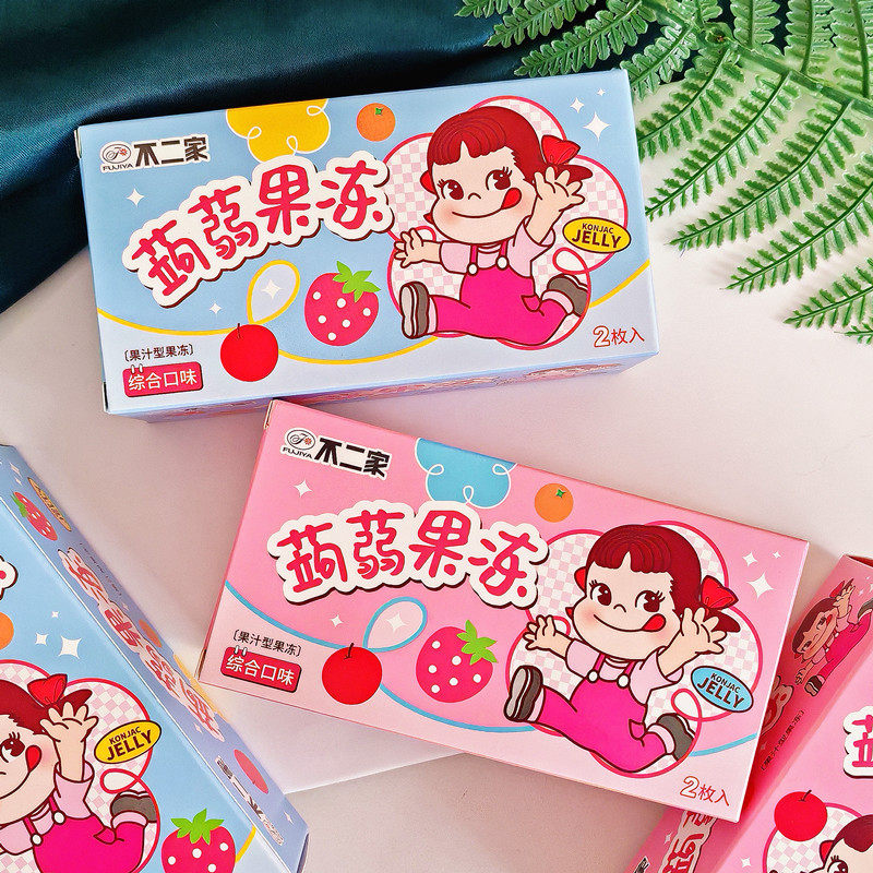 不二家蒟蒻果冻综合口味果汁型果冻内含2枚装儿童生日分享零食礼图片