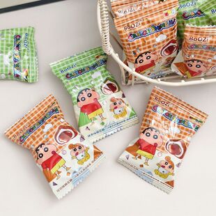 蜡笔小新可可味抹茶味夹心棉花糖网红爆浆满月结婚庆喜糖散装 糖果