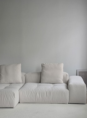 像素沙发saba像素极简奶油风模块组合沙发