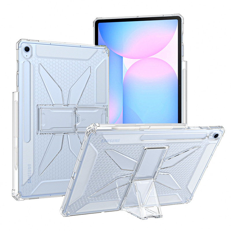 适用无磁吸三星Tab A11+保护套GalaxyS11平板电脑壳tabs7透明S8支架s9ultra带笔槽S10FE气囊s6硅胶a7lite外壳
