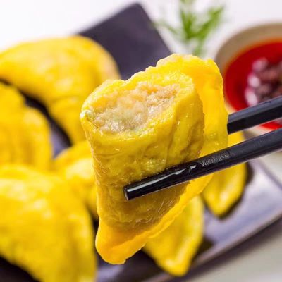【顺丰发货】黄金蛋饺速冻食品早餐水饺冷冻半成品火锅麻辣烫食材