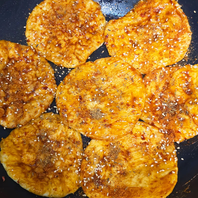 特色烧烤肉夹馍半成品加热