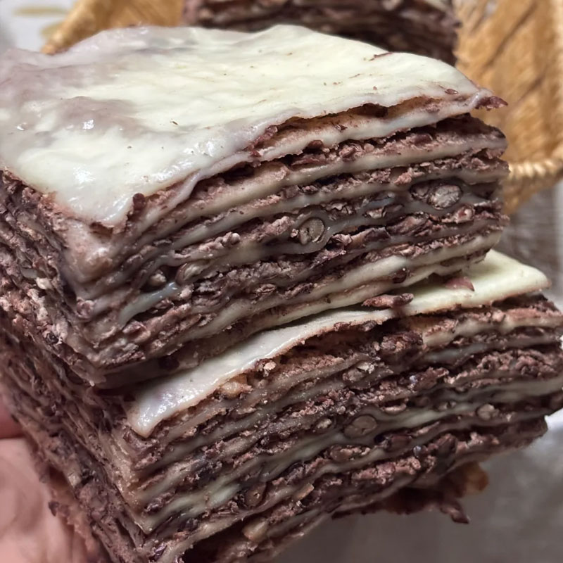 手工红豆千层饼豆沙卷早餐半成品