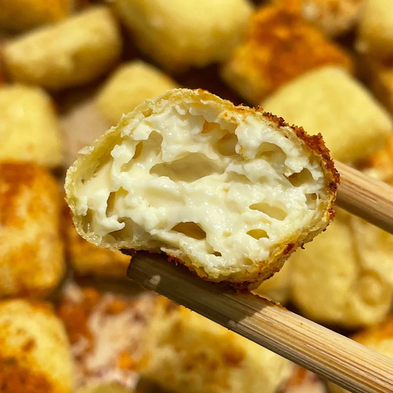 爆浆豆腐健康营养方便速食风味小吃特产水包浆豆腐商用批发半成品