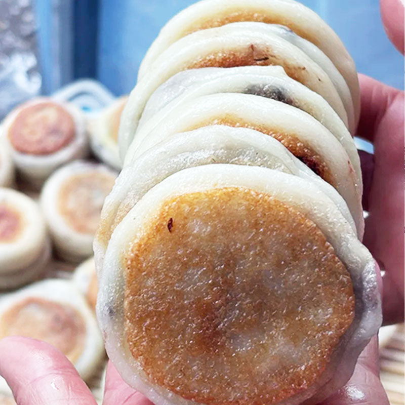 黏火勺米面年糕饼黄米粘糕小吃