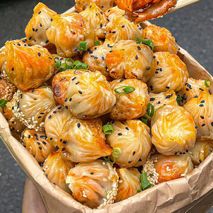 拇指生煎包小笼包儿童早点包子食品早餐半成品懒人速食可蒸可煎