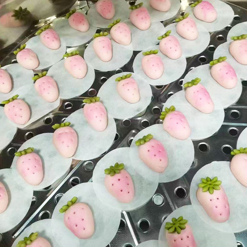 【现货速发】卡通草莓包夹心小面包果酱夹心手工小馒头早餐加热