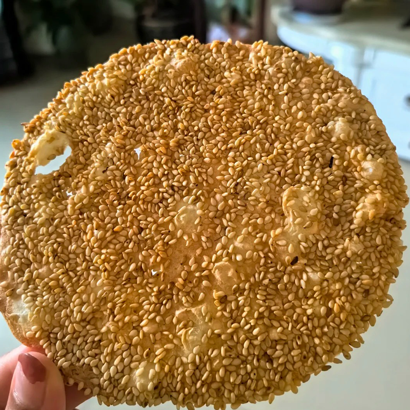 烧饼山东特产手工芝麻饼周村正宗饼干袋装老式小吃糕点零食小包装