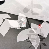 Новые кусочки рыбьего хвоста толщиной 0,2 мм (их нужно вырезать самостоятельно)