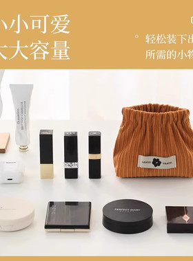 毛绒绒弹片收纳包口红包钥匙化妆