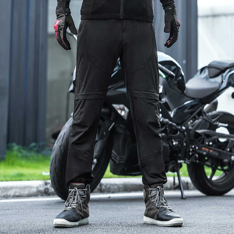 FEHER夏季摩托车骑行裤气流裤网眼透气防摔送护具男女士护甲衣服