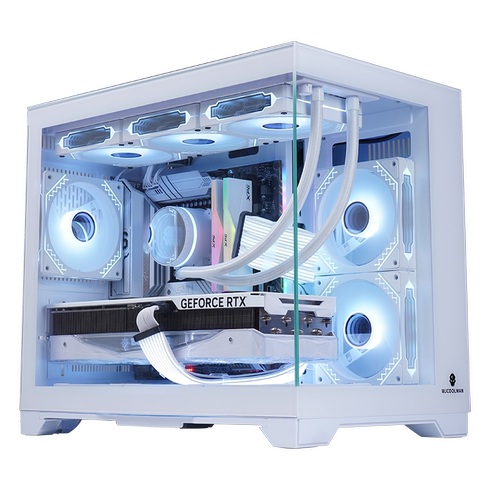 玩嘉孤勇者雪电脑机箱MATX海景房