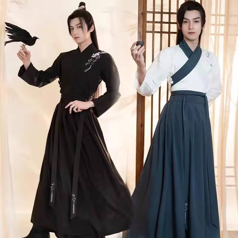 出租男古装成人礼毕业拍照武侠风男汉服走秀舞台表演话剧演出租赁
