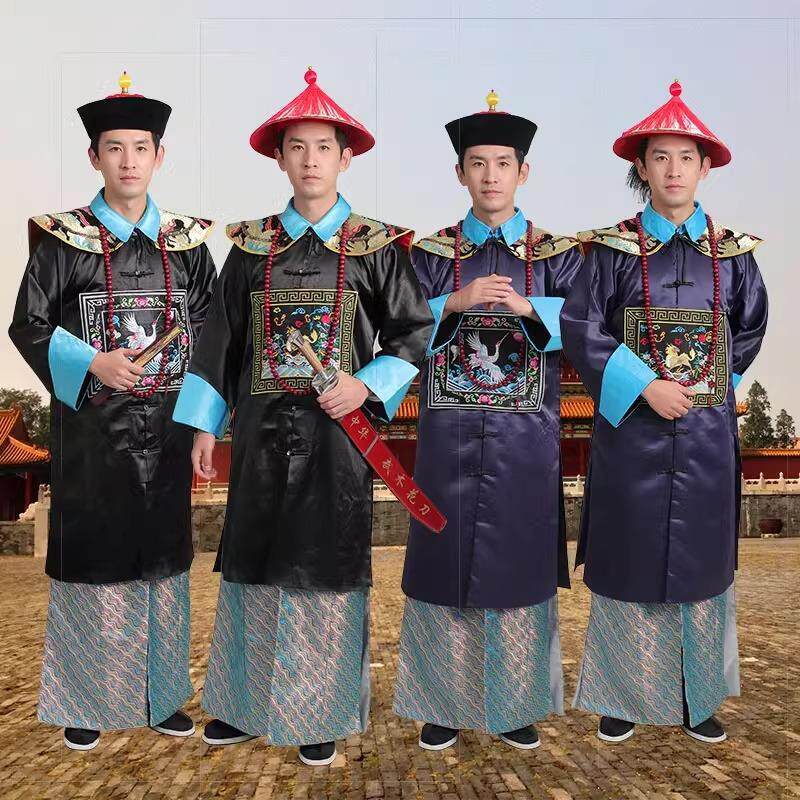 出租清朝大臣官服清朝服饰官帽僵尸服古装演出服曾国藩影视戏剧