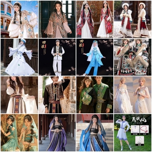 出租新疆维吾尔族藏族苗族壮族彝族三月三丽江旅拍少数民族服租赁