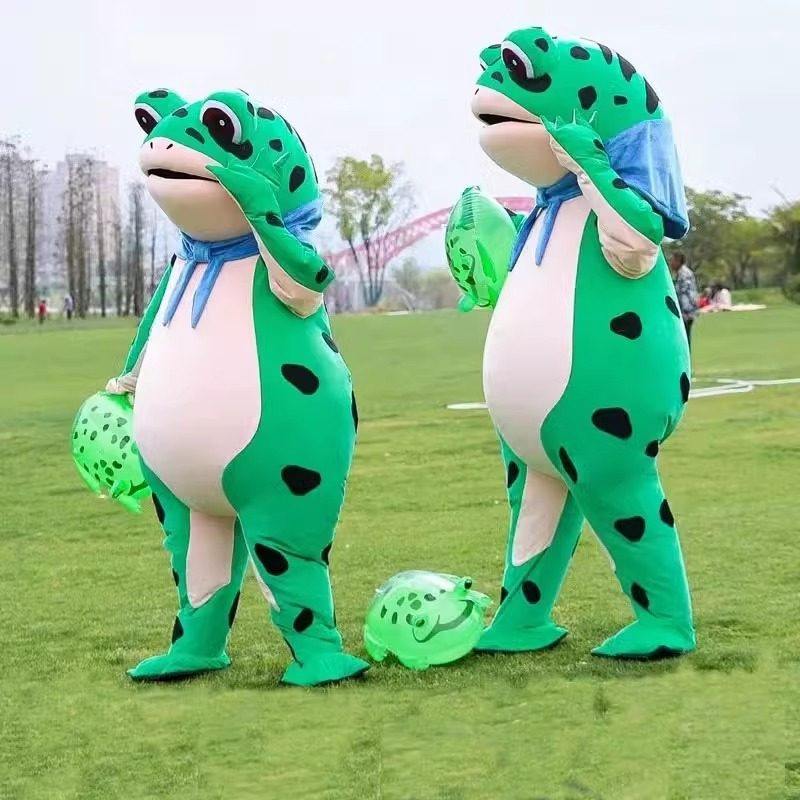 成人款充气青蛙人偶服装租赁图片