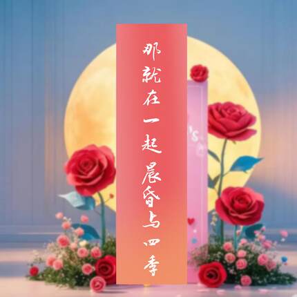 情人节横幅表白专用条幅爱意满满背景墙装饰氛围挂布订婚爱心