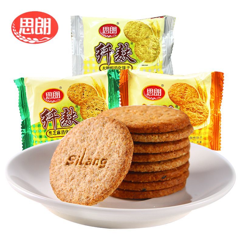 思朗纤麸饼干500g散装称重早餐饼代餐充饥饼干