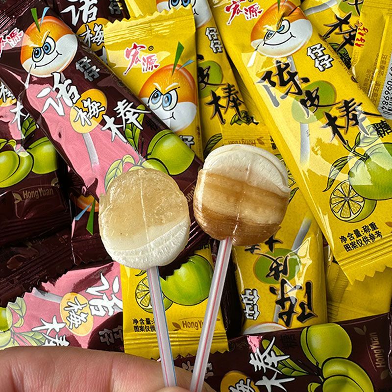 仔仔棒陈皮味话梅味棒棒糖怀旧童年小吃儿童节礼物零食糖果